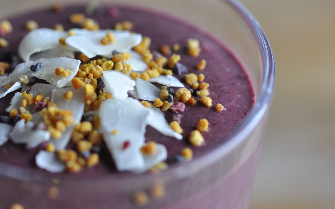 A Purple Smoothie with Hidden Greens