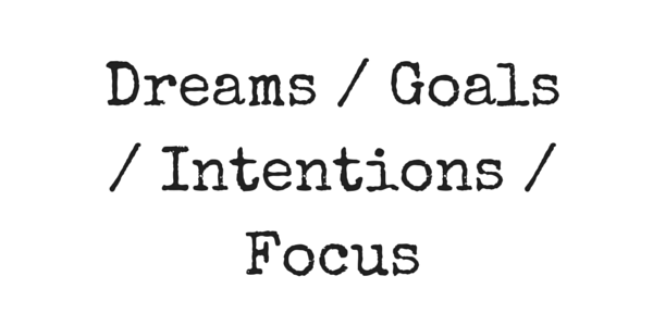 Goal setting for the New Year